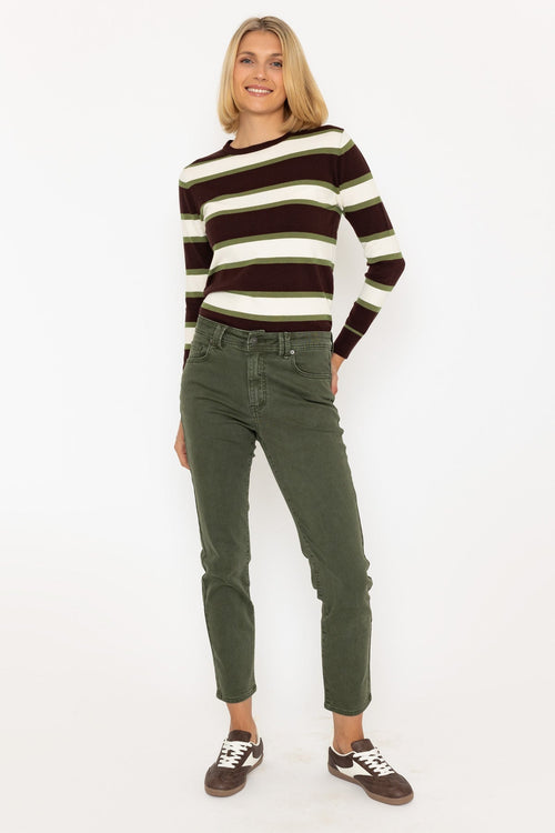 Celine Casual Jeans in Dark Olive