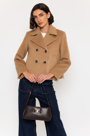 Carraig Donn 25Aw Double Breasted Jacket Camel