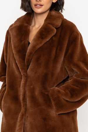 Carraig Donn 25Aw Faux Fur Coat