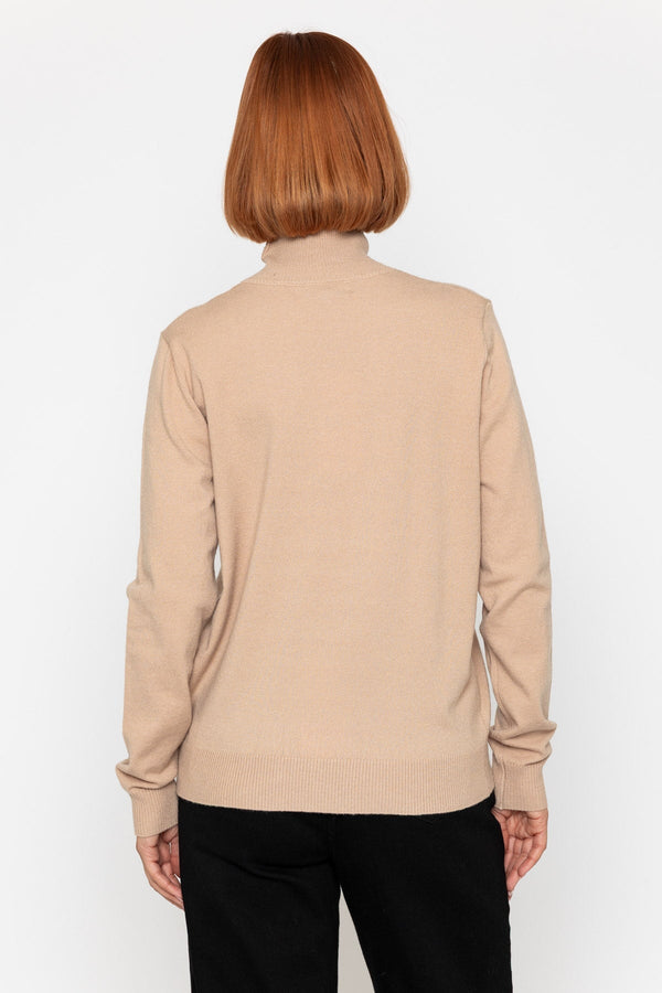 Carraig Donn 25Aw Soft Touch Roll Neck Beige
