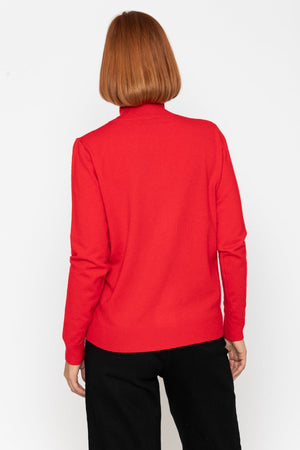Carraig Donn 25Aw Soft Touch Roll Neck Red