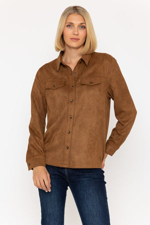 Carraig Donn 25Aw Suedette Shirt Tan