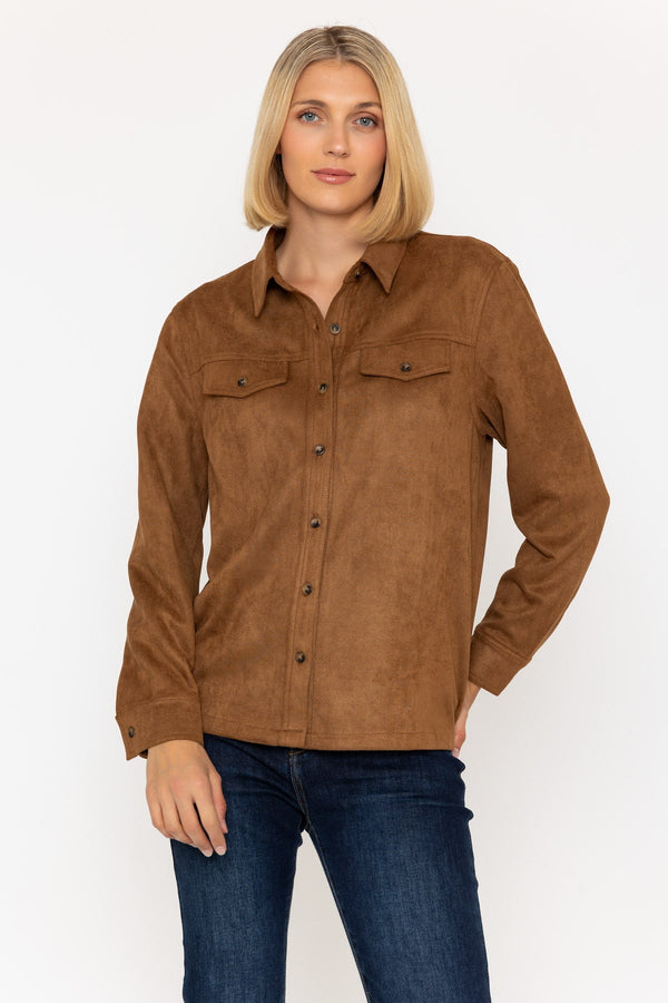 Carraig Donn 25Aw Suedette Shirt Tan