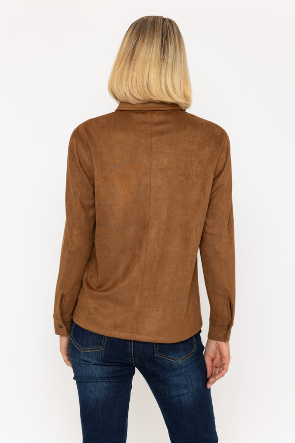 Carraig Donn 25Aw Suedette Shirt Tan