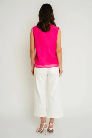 Carraig Donn 25Ss Flower Corsage Top in Pink