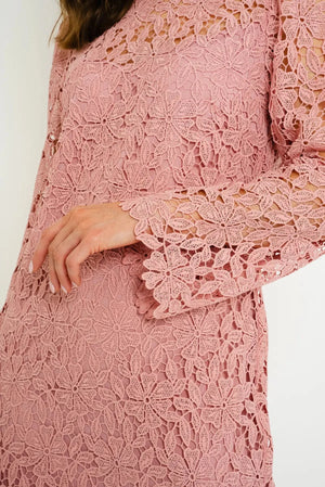 Carraig Donn 25Ss Long Sleeve Lace Dress