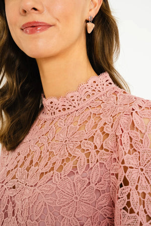 Carraig Donn 25Ss Long Sleeve Lace Dress