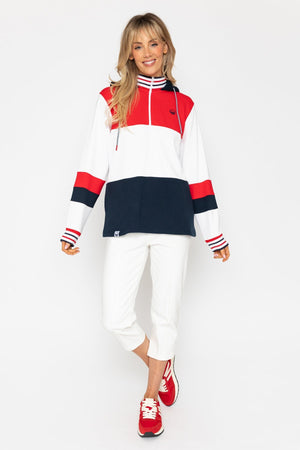 Carraig Donn 26Ss 1/2 Zip Colourblock Sweatshirt With Hood