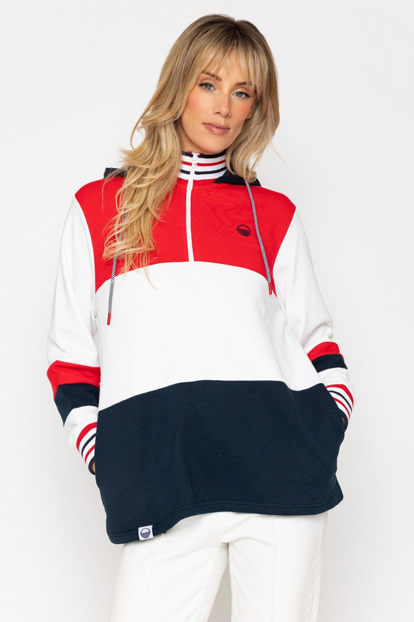 Carraig Donn 26Ss 1/2 Zip Colourblock Sweatshirt With Hood
