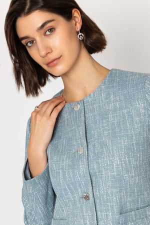Carraig Donn 26Ss Boucle Jacket Denim