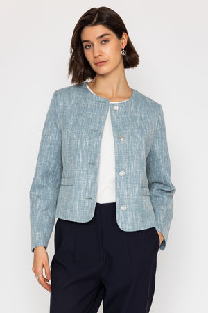 Carraig Donn 26Ss Boucle Jacket Denim
