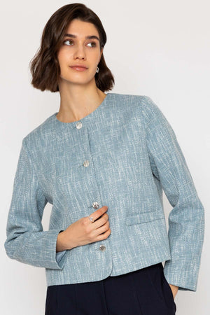 Carraig Donn 26Ss Boucle Jacket Denim