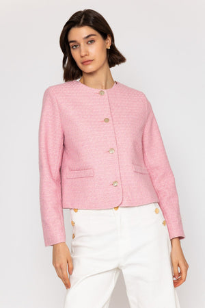 Carraig Donn 26Ss Boucle Jacket Pink