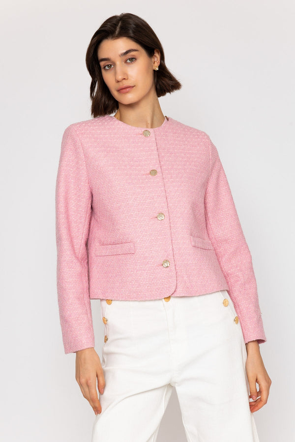 Carraig Donn 26Ss Boucle Jacket Pink