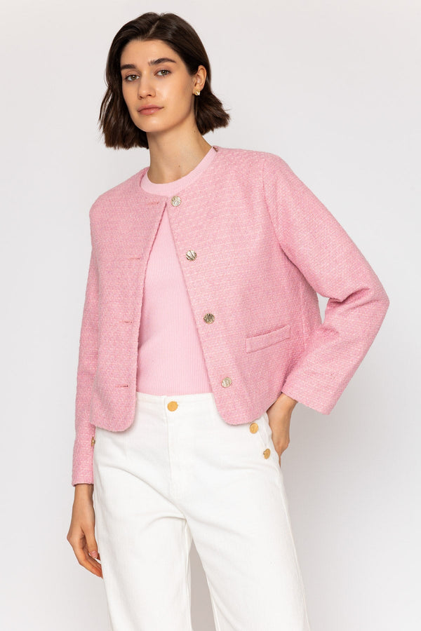 Carraig Donn 26Ss Boucle Jacket Pink