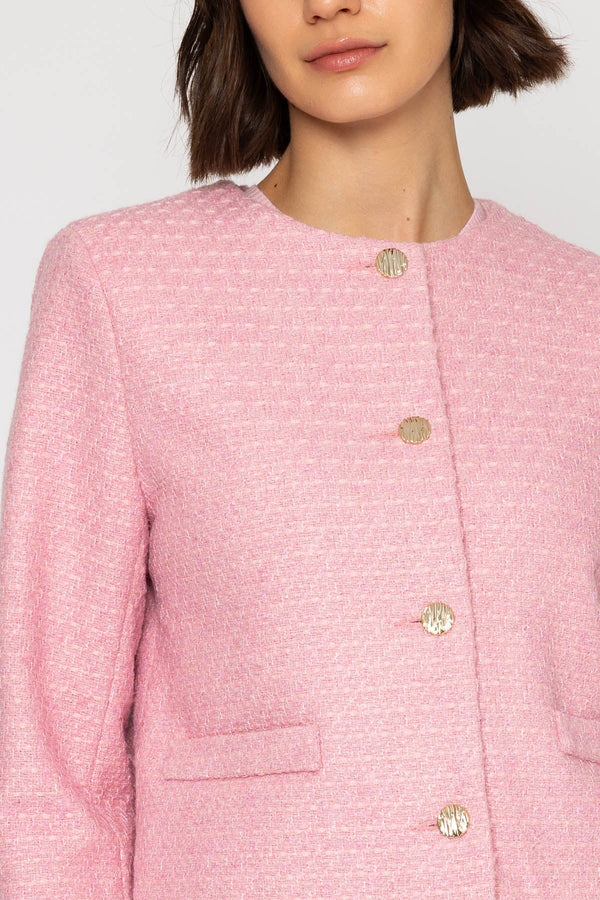 Carraig Donn 26Ss Boucle Jacket Pink
