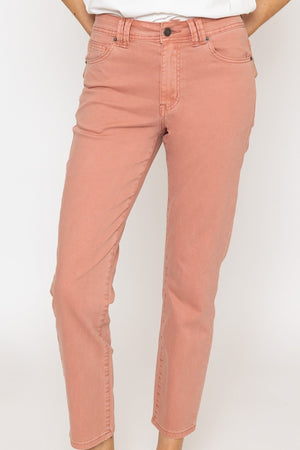 Carraig Donn 26Ss Celine Cotton Stretch Trousers Pink