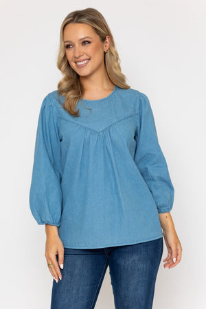 Carraig Donn 26Ss Chambray Top