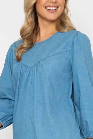 Carraig Donn 26Ss Chambray Top
