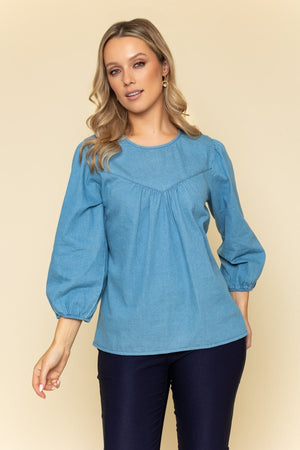 Carraig Donn 26Ss Chambray Top