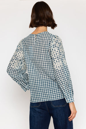 Carraig Donn 26Ss Check Embossed Top