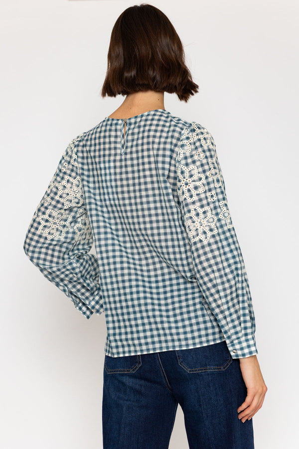 Carraig Donn 26Ss Check Embossed Top