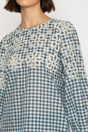 Carraig Donn 26Ss Check Embossed Top
