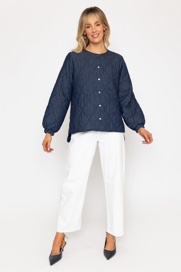 Carraig Donn 26Ss Collarless Quilted Jacket