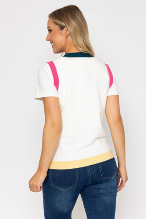 Carraig Donn 26Ss Colour Block Knit Vest
