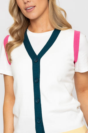 Carraig Donn 26Ss Colour Block Knit Vest