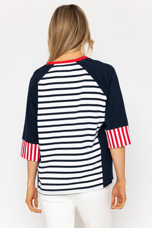 Carraig Donn 26Ss Colourblock Stripe Top