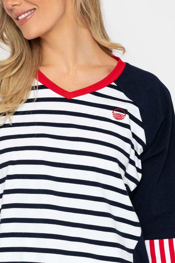 Carraig Donn 26Ss Colourblock Stripe Top