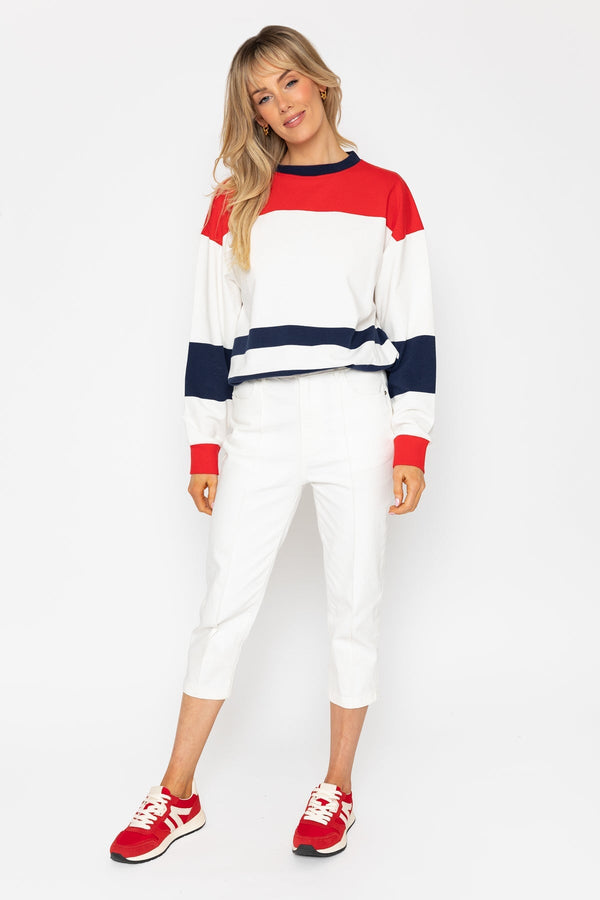 Carraig Donn 26Ss Colourblock Sweatshirt With Drawstring Hem
