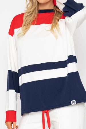 Carraig Donn 26Ss Colourblock Sweatshirt With Drawstring Hem