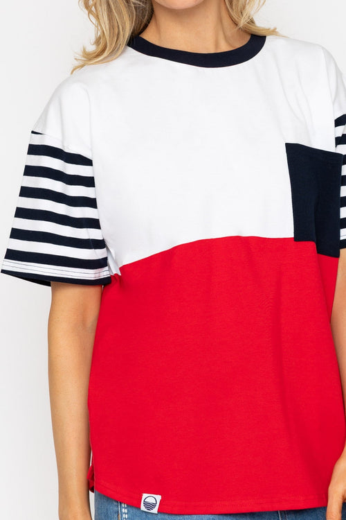 Carraig Donn 26Ss Colourblock T Shirt With Pocket Detail