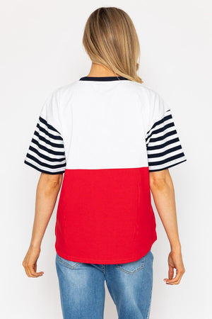 Carraig Donn 26Ss Colourblock T Shirt With Pocket Detail