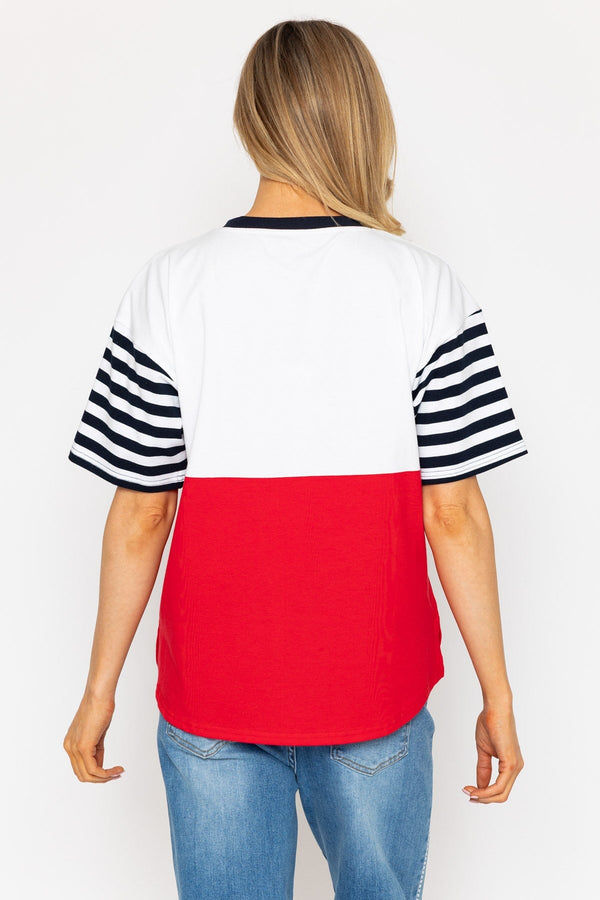 Carraig Donn 26Ss Colourblock T Shirt With Pocket Detail