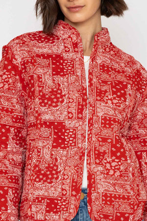 Carraig Donn 26Ss Contrast Printed Jacket