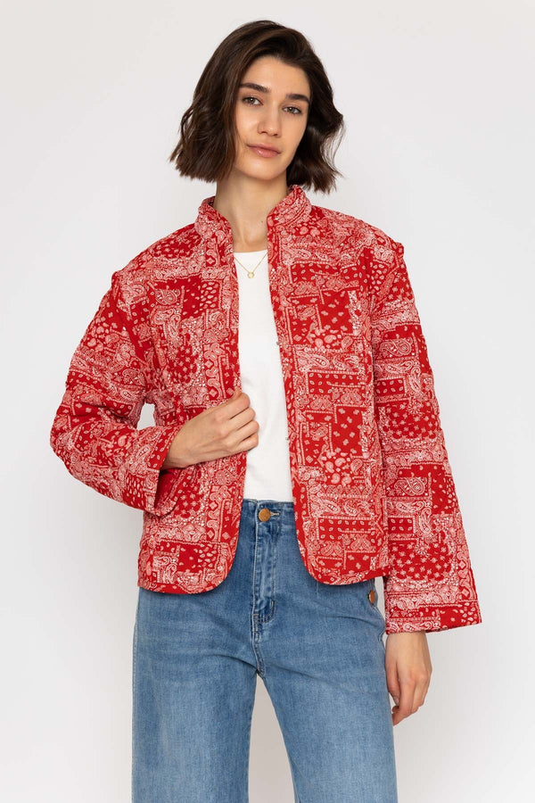 Carraig Donn 26Ss Contrast Printed Jacket