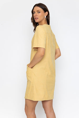 Carraig Donn 26Ss Corduroy Short Sleeve Dress