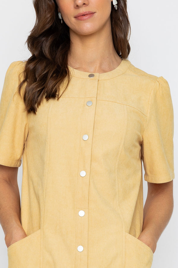 Carraig Donn 26Ss Corduroy Short Sleeve Dress