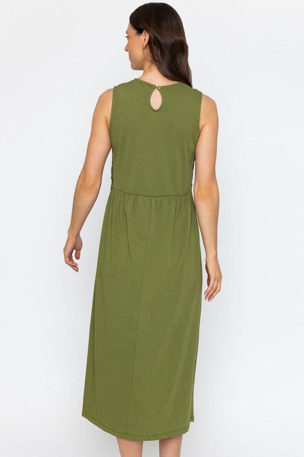 midi dress slim fit Isabelle Slim Fit Midi Dress, Blue / L