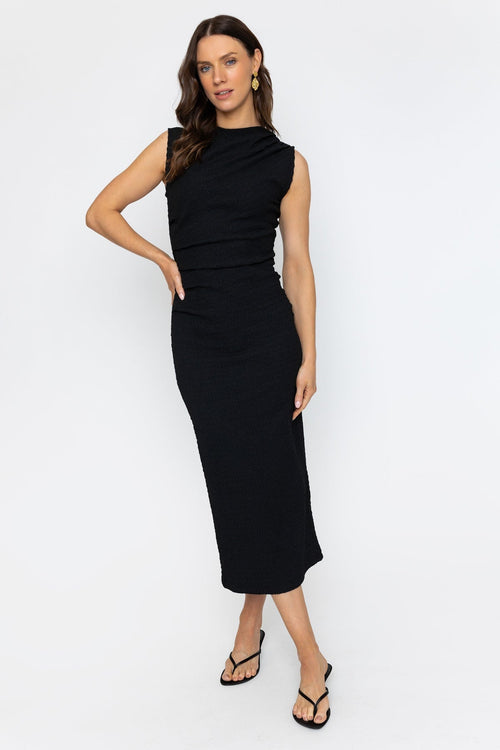 Carraig Donn 26Ss Crinkle Side Rushed Dress