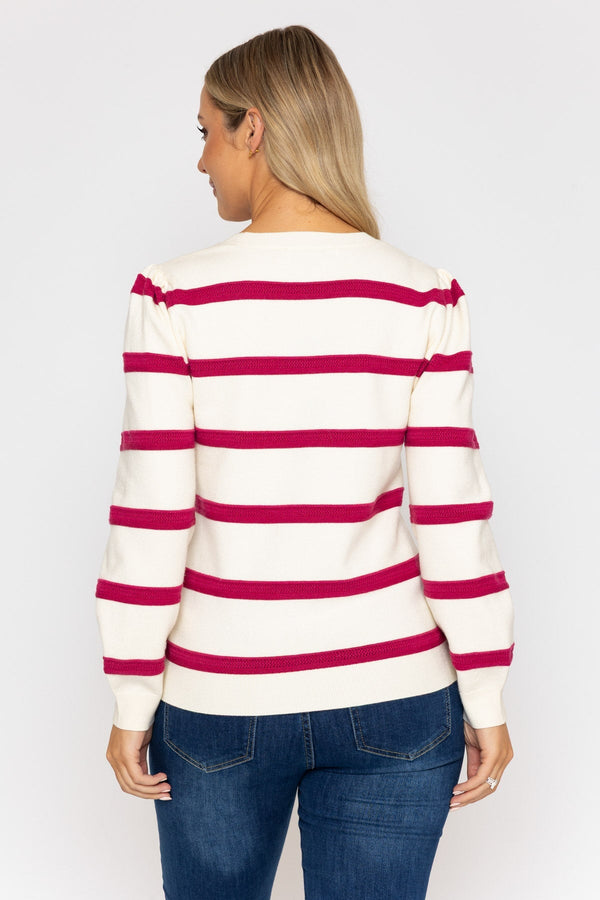Carraig Donn 26Ss Crochet Stripe Knit