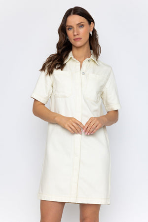 Carraig Donn 26Ss Denim Short Sleeve Dress