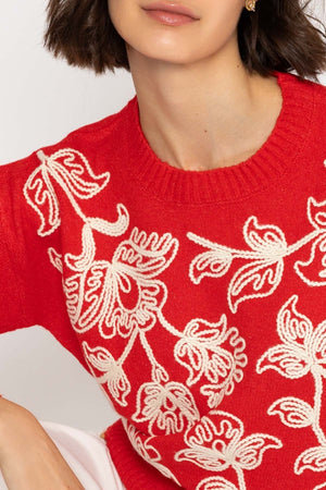 Carraig Donn 26Ss Embrodiered Knitted Jumper