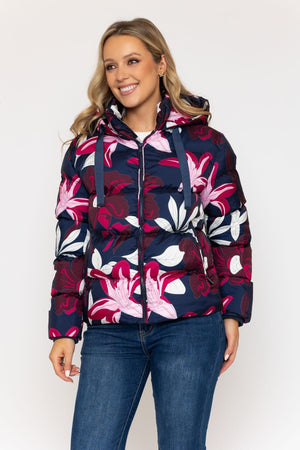 Carraig Donn 26Ss Floral Printed Padded Jacket