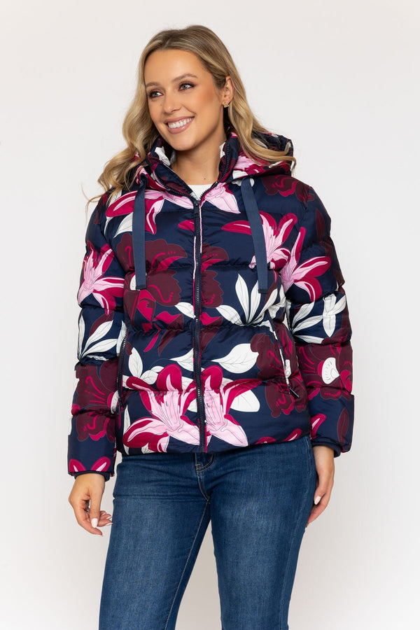 Carraig Donn 26Ss Floral Printed Padded Jacket