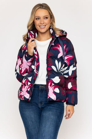 Carraig Donn 26Ss Floral Printed Padded Jacket