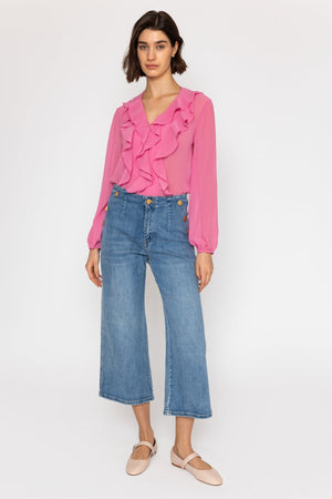 Carraig Donn 26Ss Flounced Blouse Pink